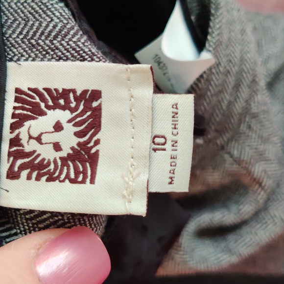 Anne Klein herringbone trousers - Picture 3 of 4